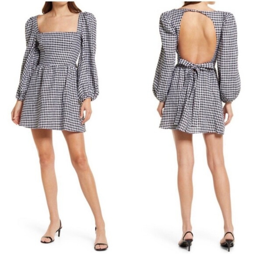 Reformation Brodie Linen Mini Dress Size 4